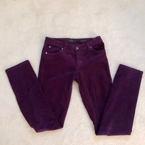 Plum Corduroy skinny jean pants